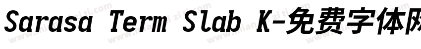Sarasa Term Slab K字体转换